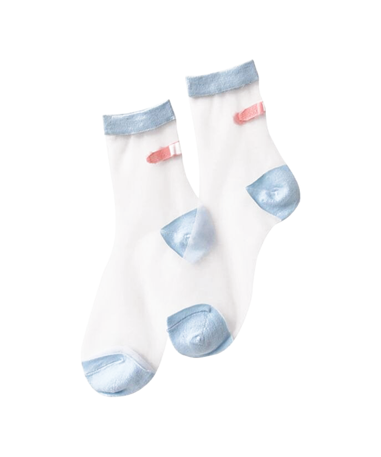 Aestas feminarum tenues socks transparent